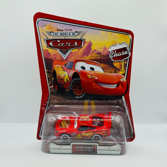 Disney Pixar Cars WHITEWALLS LIGHTNING MCQUEEN BUMPER STICKERS 2008 1:55 Diecast