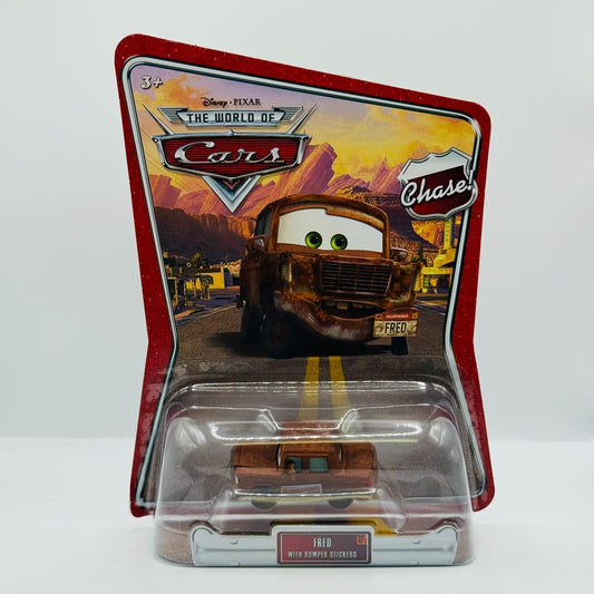 Disney Pixar Cars - FRED WITH BUMPER STICKERS World Of Cars 2008 - 1:55 Diecast