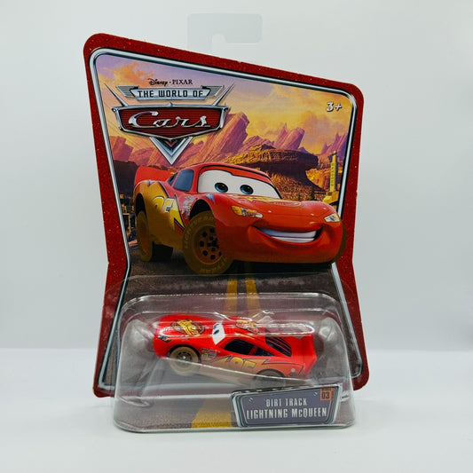 Disney Pixar Cars - DIRT TRACK LIGHTNING MCQUEEN World Of Cars 2008 1:55 Diecast