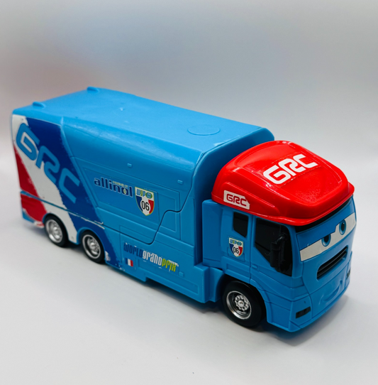 Disney Pixar Cars RAOUL CAROULE HAULER ANDRE Transforming Transporter 1:55 Scale