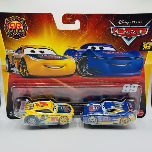 Disney Pixar Cars - RACE & RESCUE CRUZ RAMIREZ & DANNY SWERVEZ 2025 1:55 Diecast