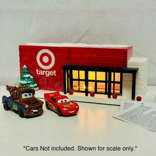 TARGET STORE - *Light Up* Christmas Village Display Prop Wintertime - 1:55 Scale