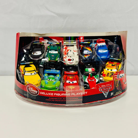 Disney Pixar Cars CARS 2 WORLD GRAND PRIX RACERS FIGURINE SET 1:55 Scale Plastic