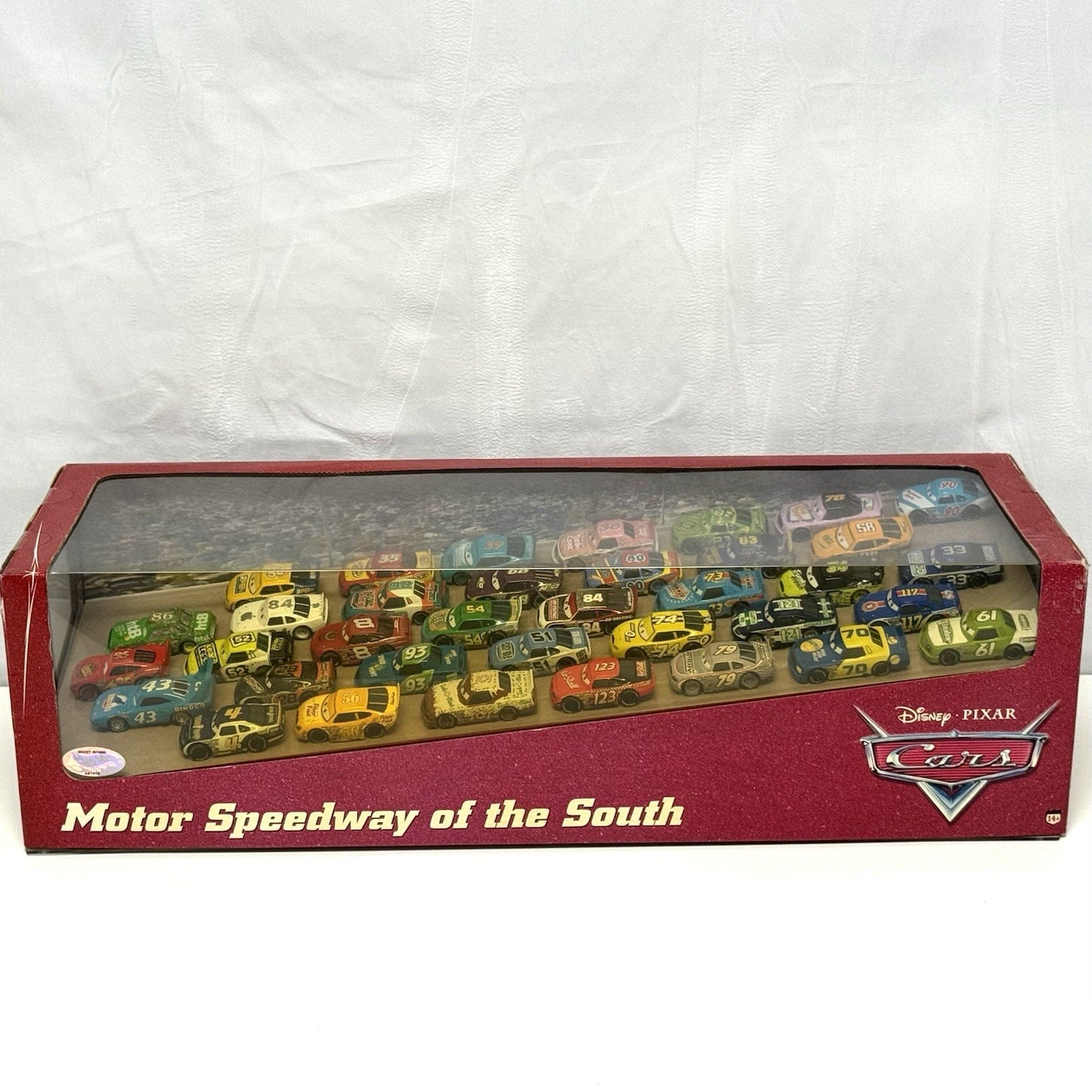 Disney Pixar Cars RLC MOTOR SPEEDWAY OF THE SOUTH SET APPLE CAR 1/1000 COMPLETE