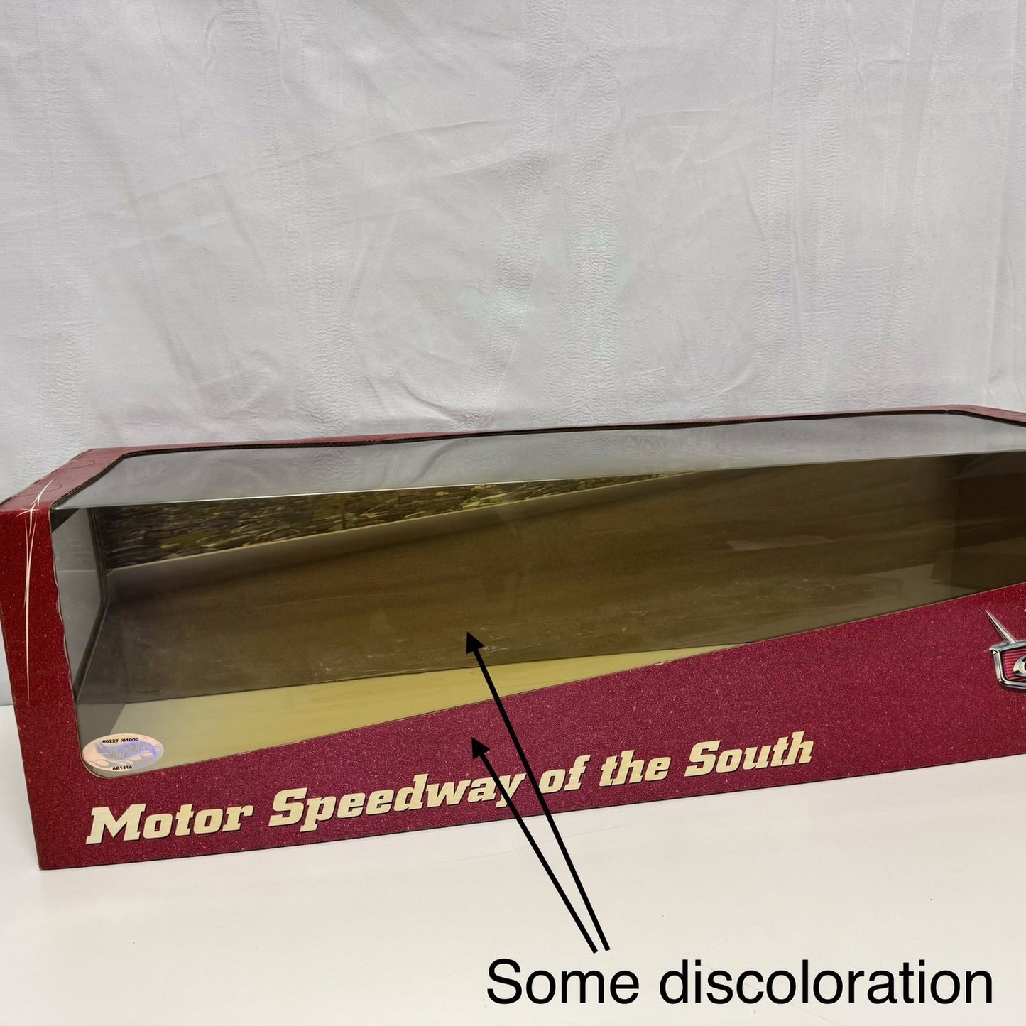 Disney Pixar Cars RLC MOTOR SPEEDWAY OF THE SOUTH SET APPLE CAR 1/1000 COMPLETE