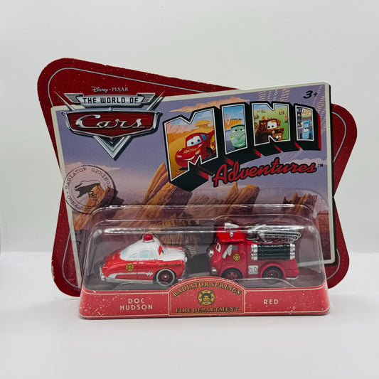 Disney Pixar Cars - Mini Adventures DOC HUDSON & RED - Fire Department