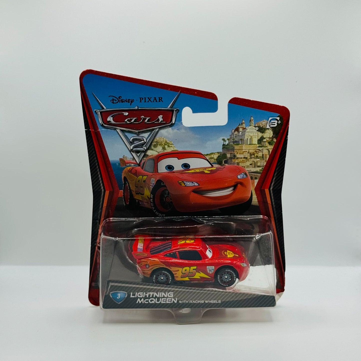 Disney Pixar Cars - WGP McQUEEN WITH RACING WHEELS Cars 2 2011 - 1:55 Diecast