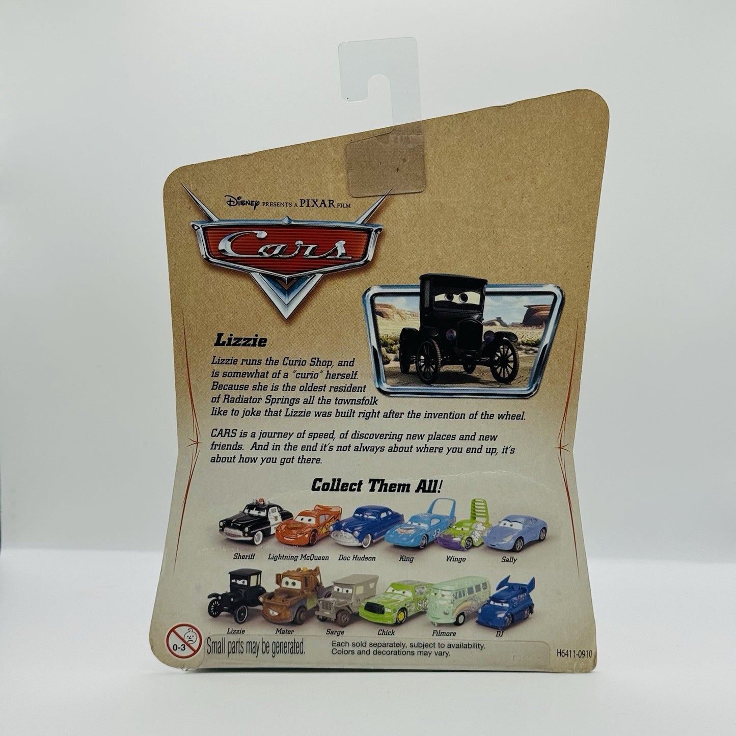 Disney Pixar Cars - LIZZIE Desert Series 2006 (CARDBACK VERSION 1) *RARE* - 1:55
