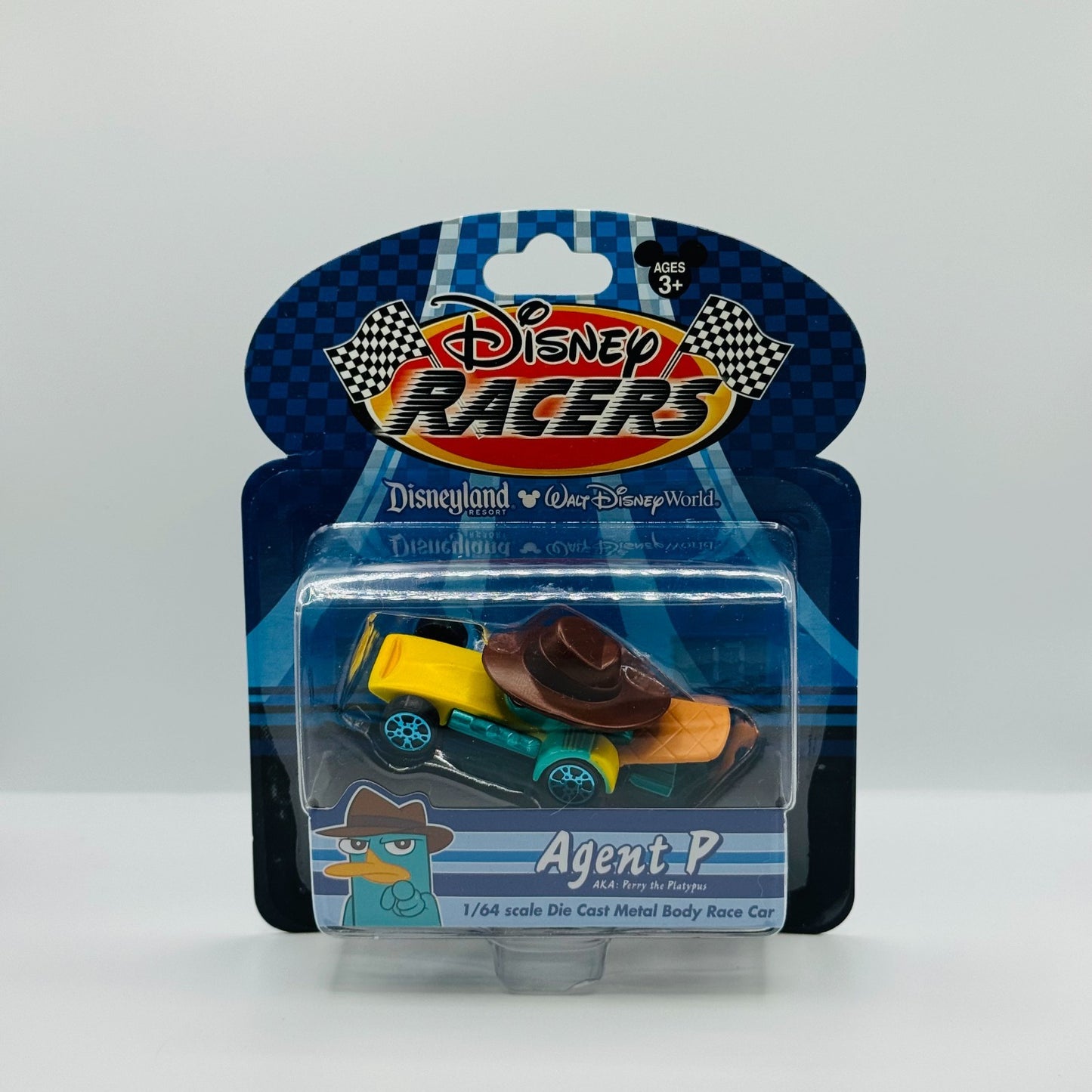 Disney Racers - AGENT P PERRY THE PLATYPUS Phineas & Ferb - 1:64 Scale Diecast