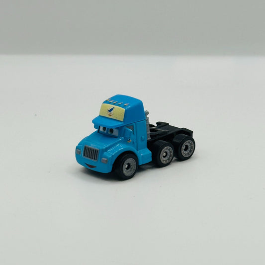 Disney Pixar Cars - Mini Racers GRAY SEMI CAB DINOCO KING HAULER - Diecast