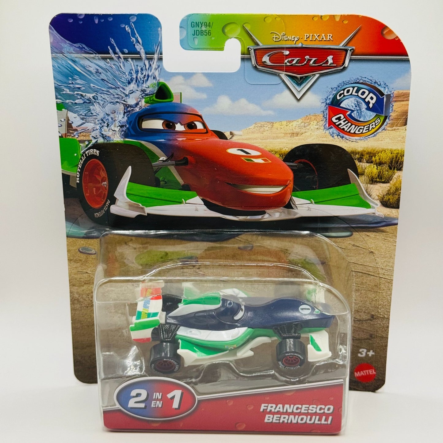 Disney Pixar Cars - COLOR CHANGERS FRANCESCO BERNOULLI Blue 2026 - 1:55 Scale