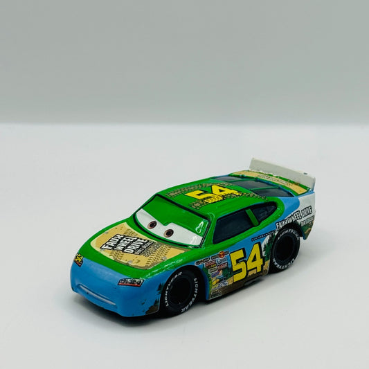 Disney Pixar Cars JOHNNY BLAMER FAUX WHEEL Piston Cup Plastic Tires 1:55 Diecast