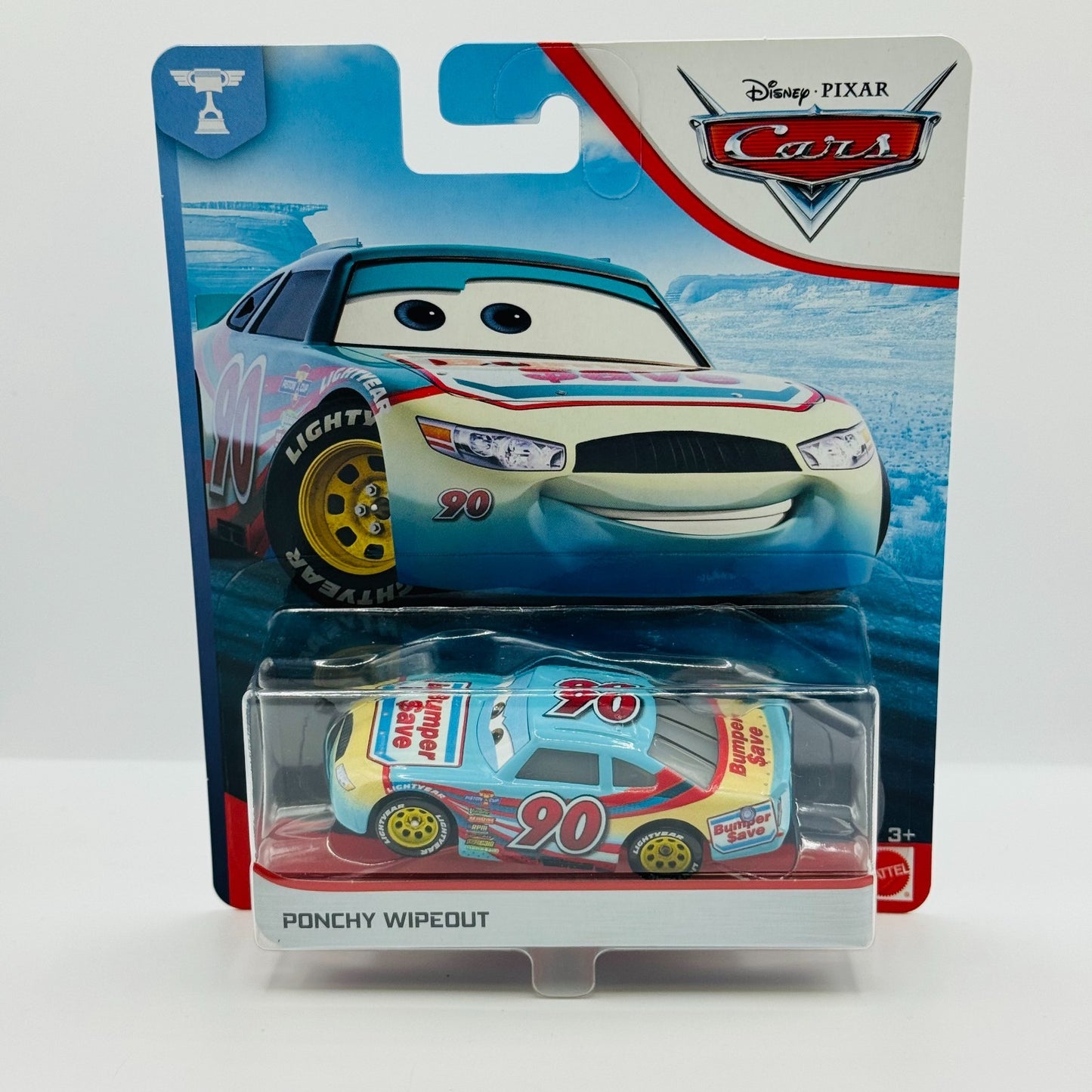 Disney Pixar Cars - PONCHY WIPEOUT Bumper Save Veteran Racer 2020 - 1:55 Diecast