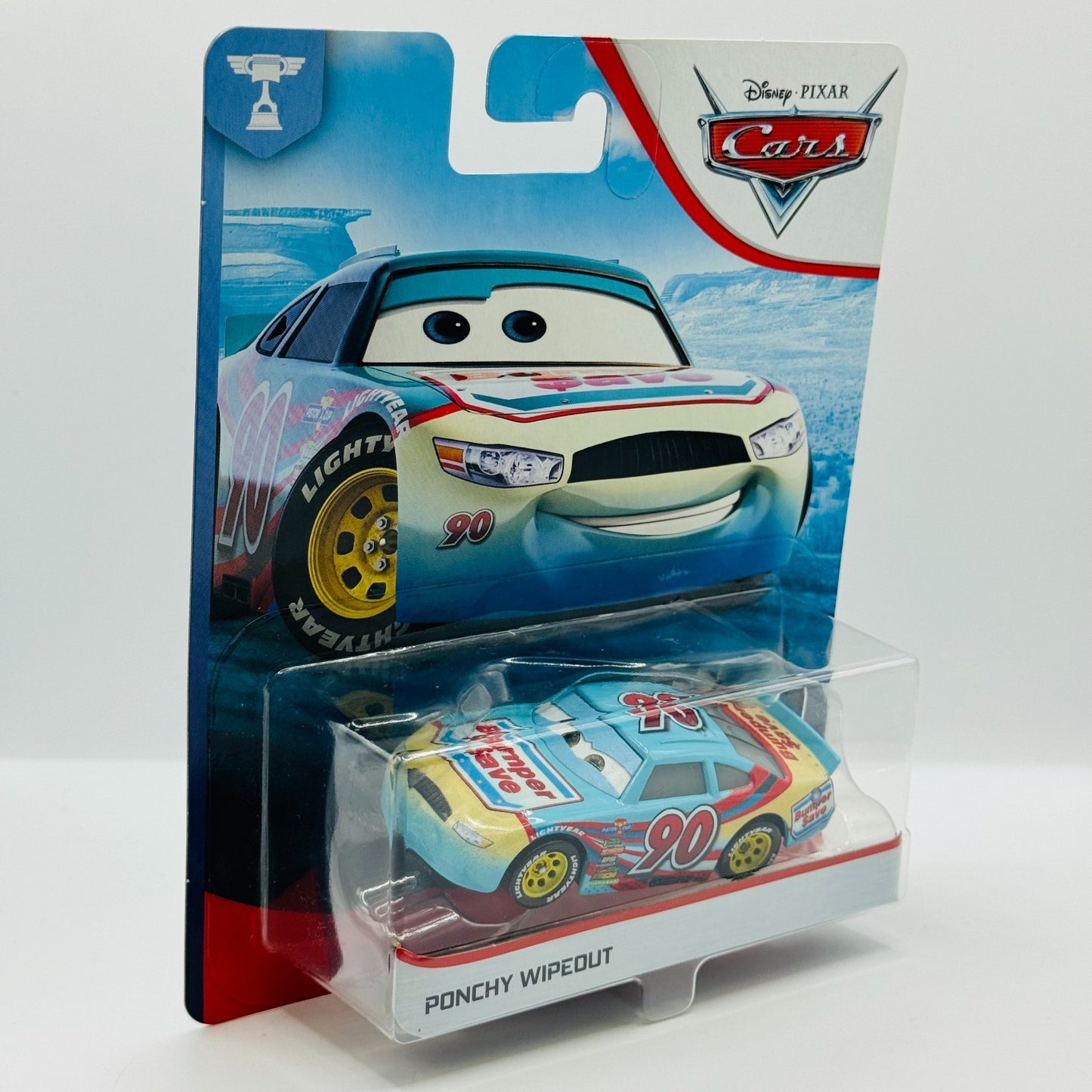 Disney Pixar Cars - PONCHY WIPEOUT Bumper Save Veteran Racer 2020 - 1:55 Diecast