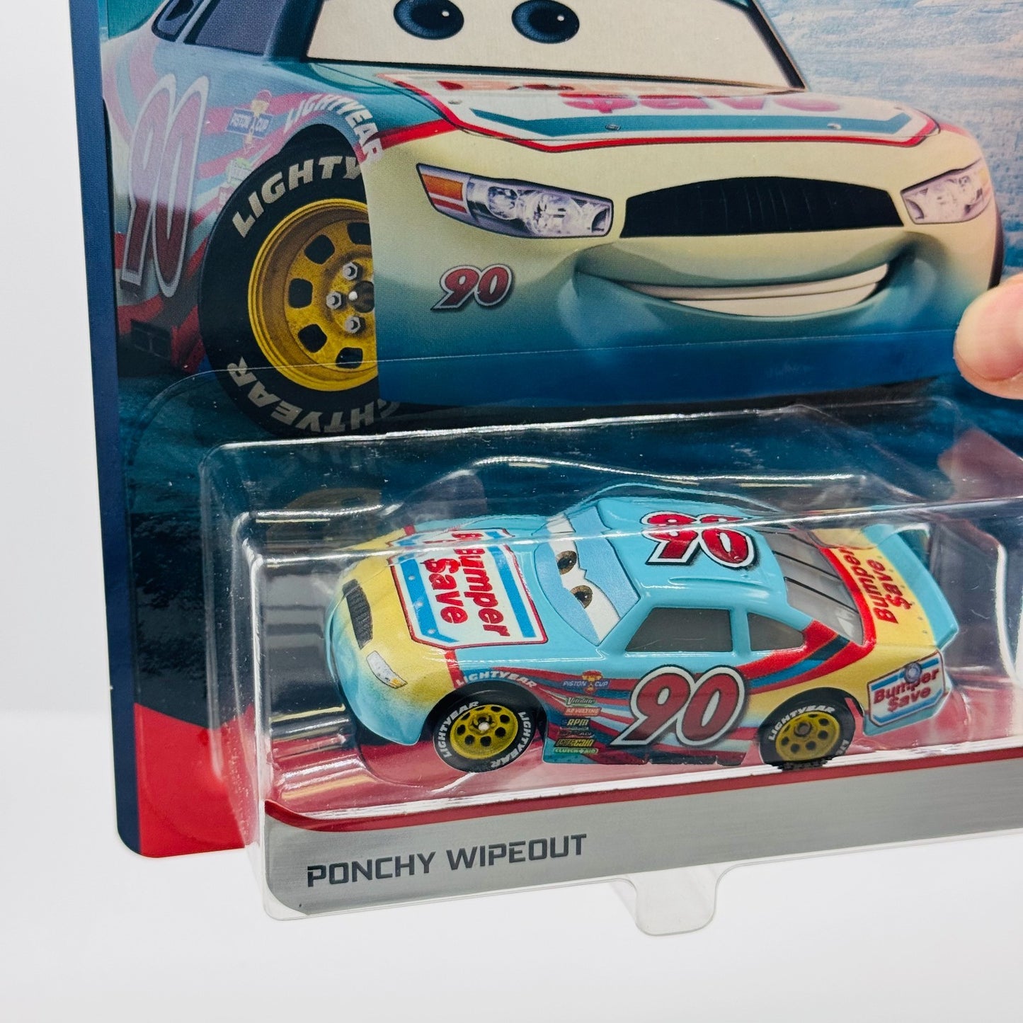 Disney Pixar Cars - PONCHY WIPEOUT Bumper Save Veteran Racer 2020 - 1:55 Diecast
