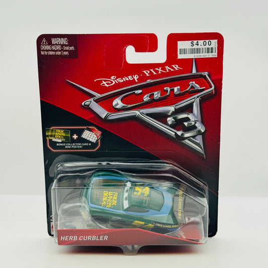 Disney Pixar Cars HERB CURBLER FAUX WHEEL DRIVE Collector Card 2017 1:55 Diecast