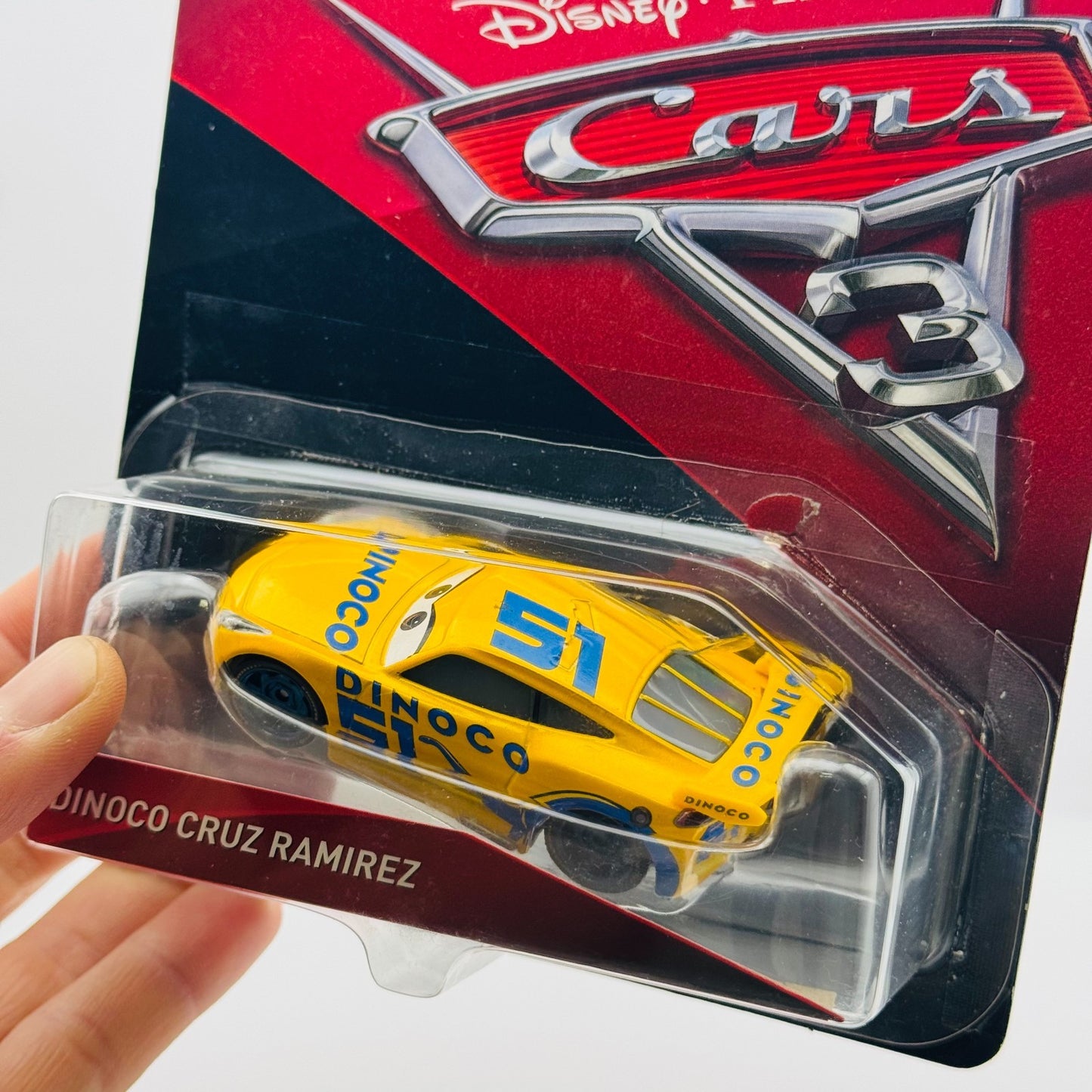 Disney Pixar Cars - DINOCO CRUZ RAMIREZ V1 Cars 3 2017 1:55 Diecast TAPED