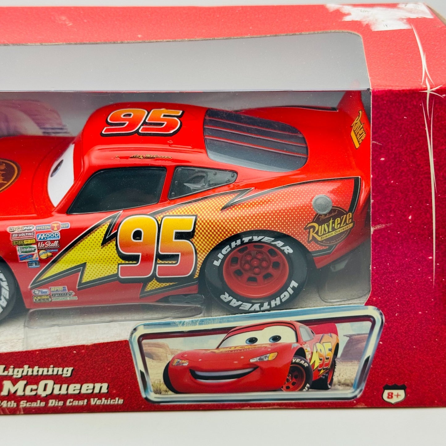 Disney Pixar Cars - MATTY COLLECTOR LIGHTNING MCQUEEN 1:24th Scale Die Cast 2006