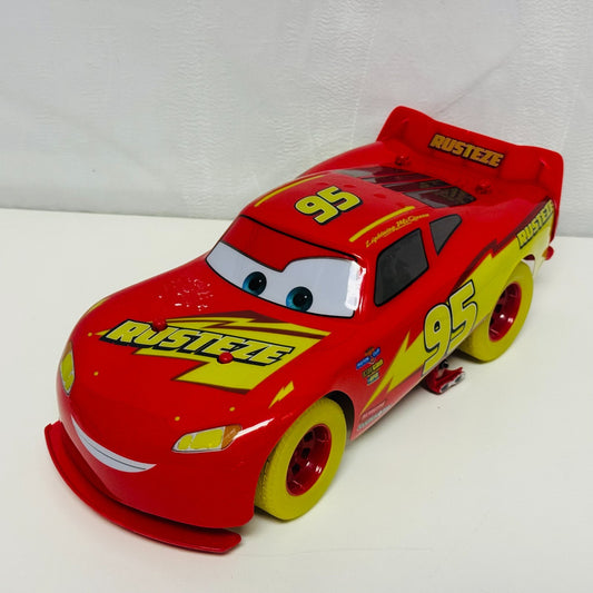 Disney Pixar Cars GLOW RACERS MCQUEEN R/C (No Remote Detached Hood) l 1:18 Scale