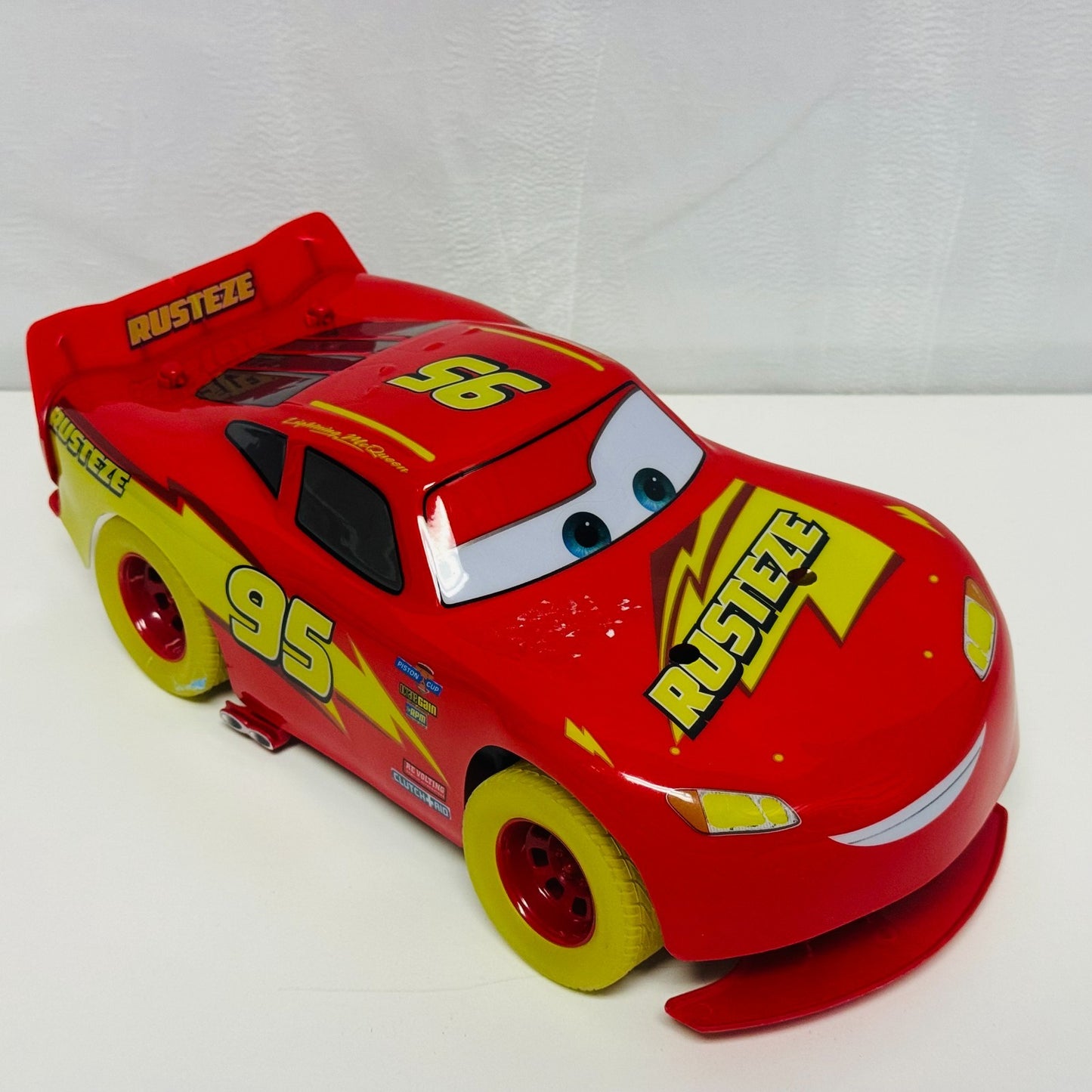 Disney Pixar Cars GLOW RACERS MCQUEEN R/C (No Remote Detached Hood) l 1:18 Scale