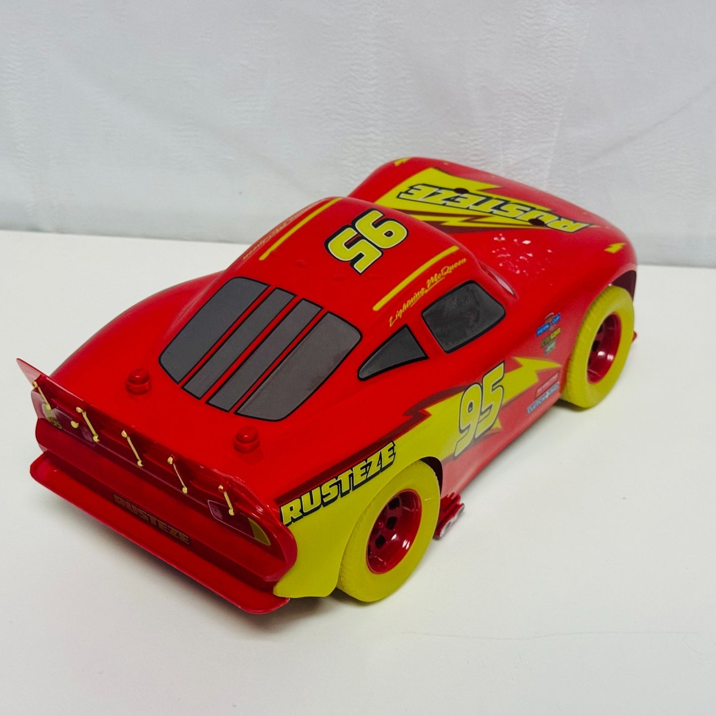 Disney Pixar Cars GLOW RACERS MCQUEEN R/C (No Remote Detached Hood) l 1:18 Scale