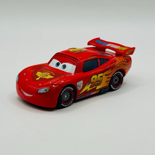 Disney Pixar Cars - WGP McQUEEN WITH RACING WHEELS RUBBER TIRES - 1:55 Diecast