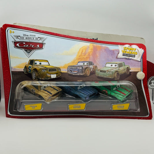 Disney Pixar Cars - Story Tellers COUSIN CLETUS BUFORD JUD 3-PACK - 1:55 Diecast