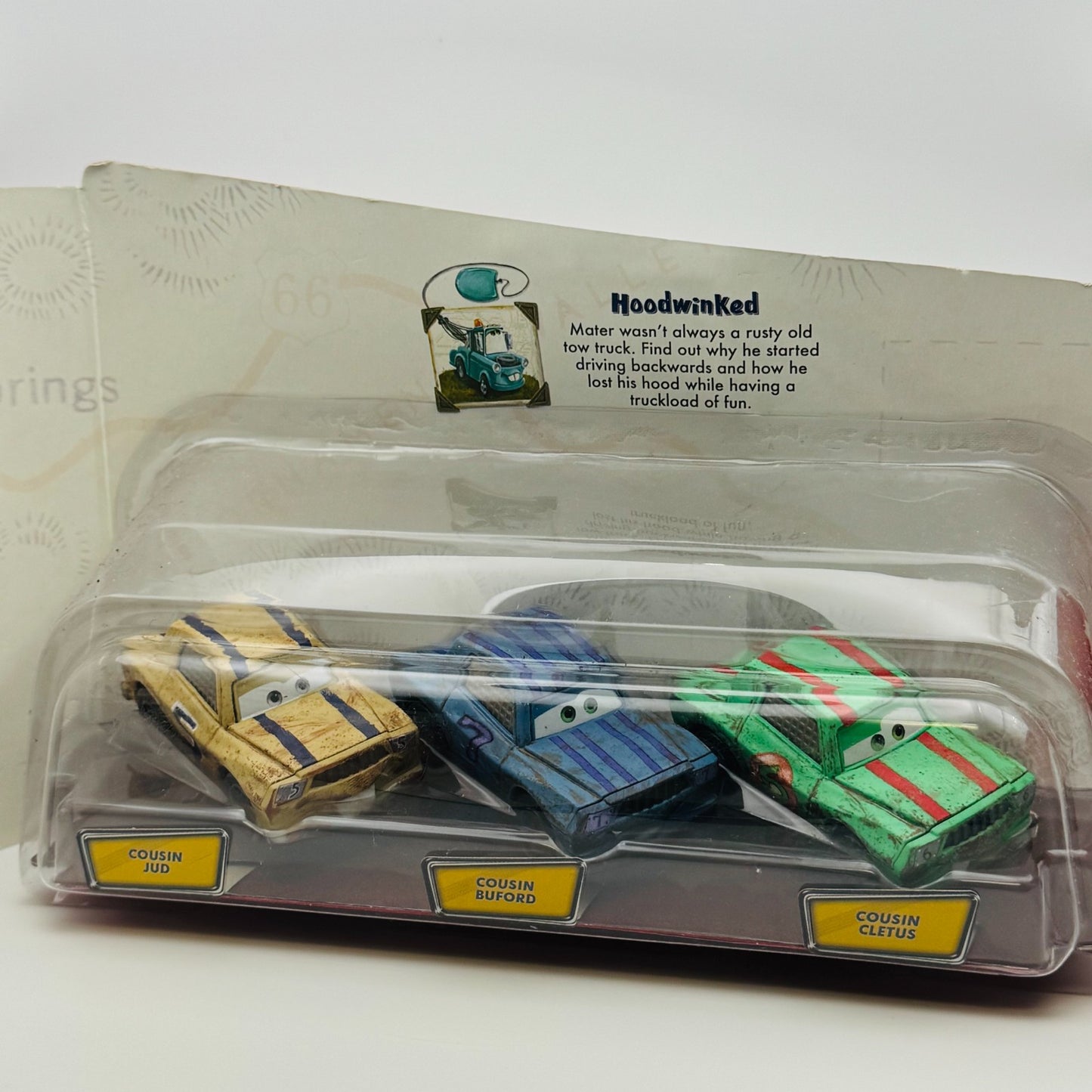 Disney Pixar Cars - Story Tellers COUSIN CLETUS BUFORD JUD 3-PACK - 1:55 Diecast