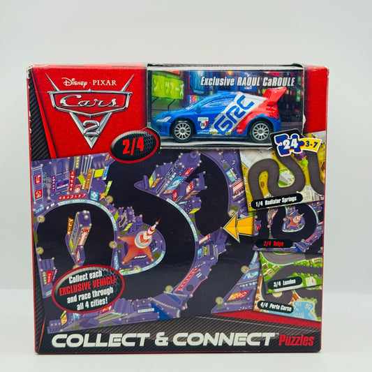 Disney Pixar Cars - COLLECT & CONNECT PUZZLE SILVER RAOUL CAROULE 1:55 Diecast