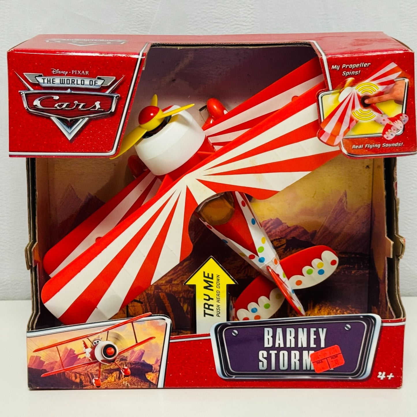 Disney Pixar Cars - 12" BARNEY STORMIN WITH SOUNDS 2008 - 1:55 Diecast