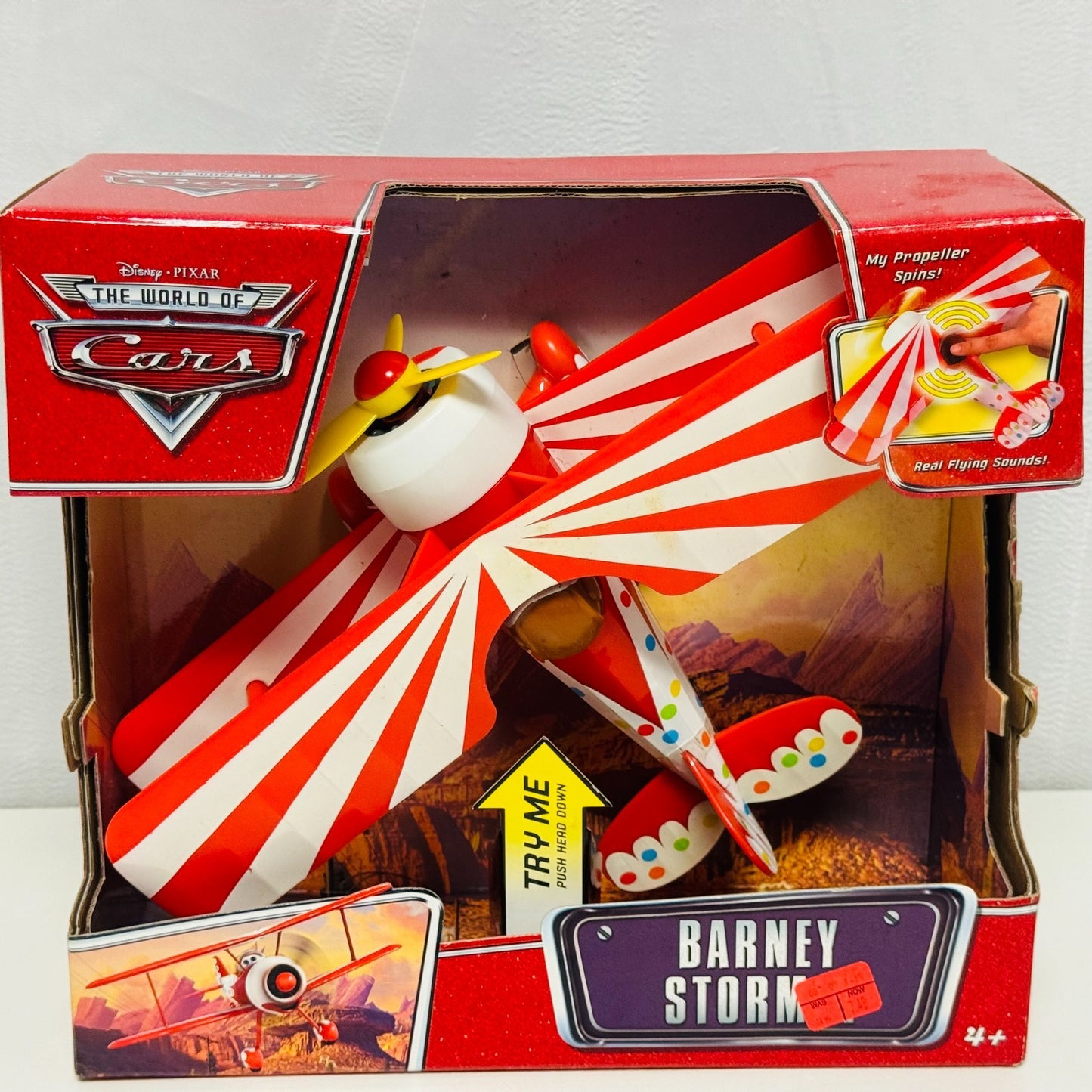 Disney Pixar Cars - 12" BARNEY STORMIN WITH SOUNDS 2008 - 1:55 Diecast