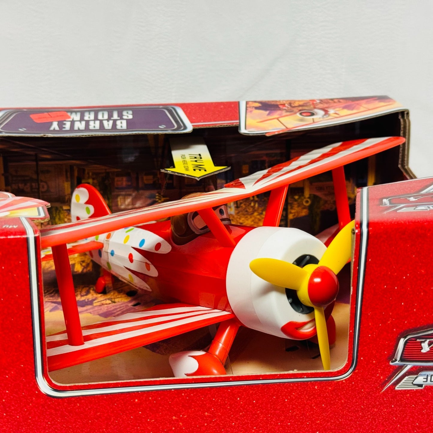 Disney Pixar Cars - 12" BARNEY STORMIN WITH SOUNDS 2008 - 1:55 Diecast