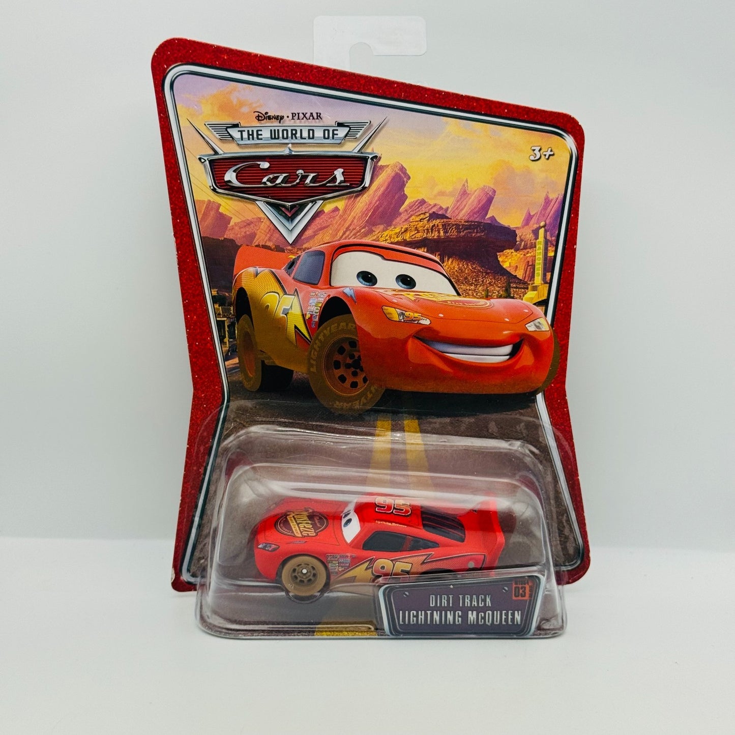 Disney Pixar Cars - DIRT TRACK MCQUEEN World of Cars 2008 - 1:55 Diecast