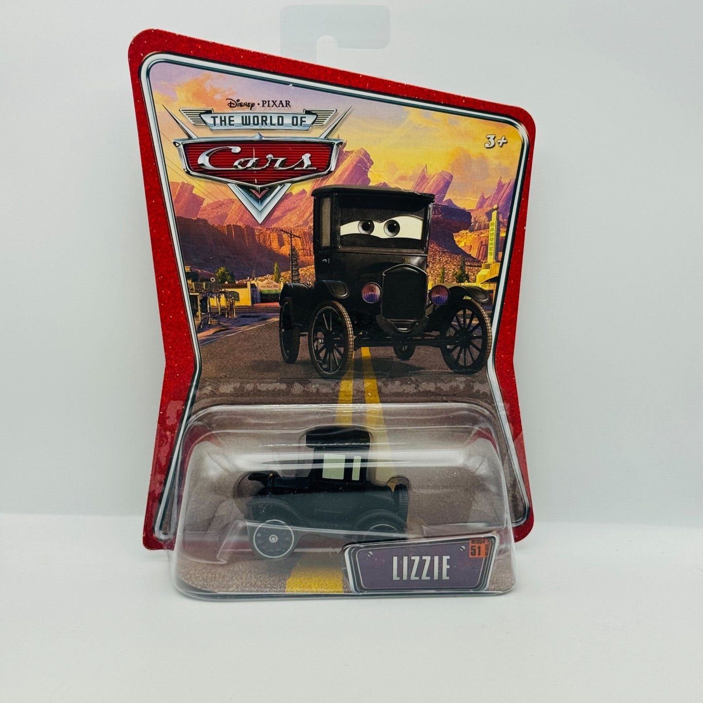 Disney Pixar Cars - LIZZIE [Ford Model T] World of Cars 2008 - 1:55 Diecast