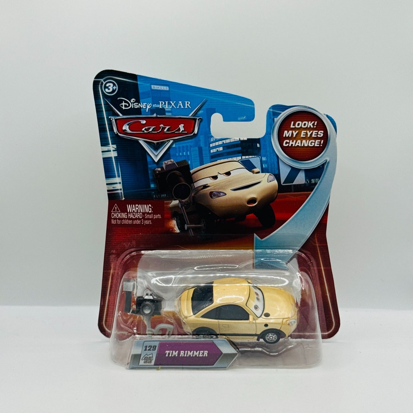 Disney Pixar Cars - LENTICULAR TIM RIMMER My Eyes Change 2010 - 1:55 Diecast