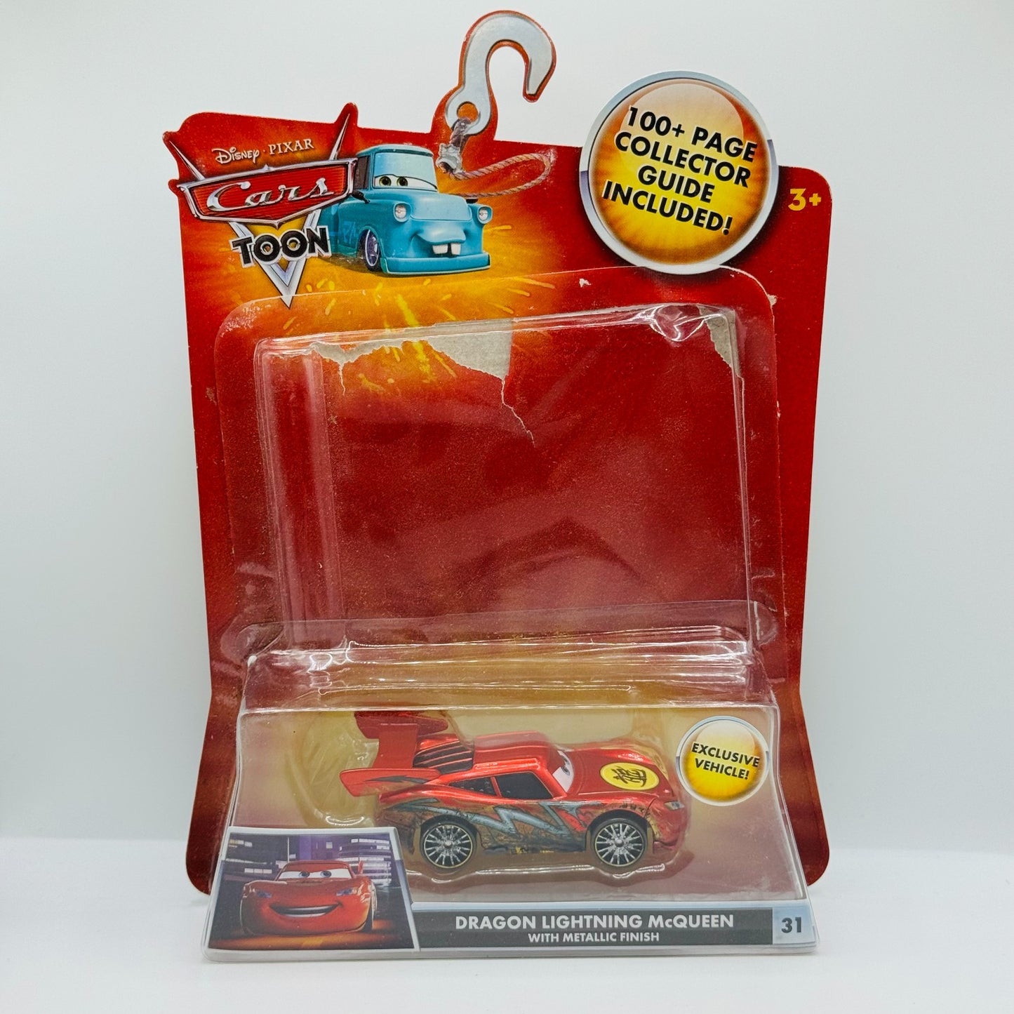 Disney Pixar Cars - DRAGON MCQUEEN WITH METALLIC FINISH *No Book* - 1:55 Diecast