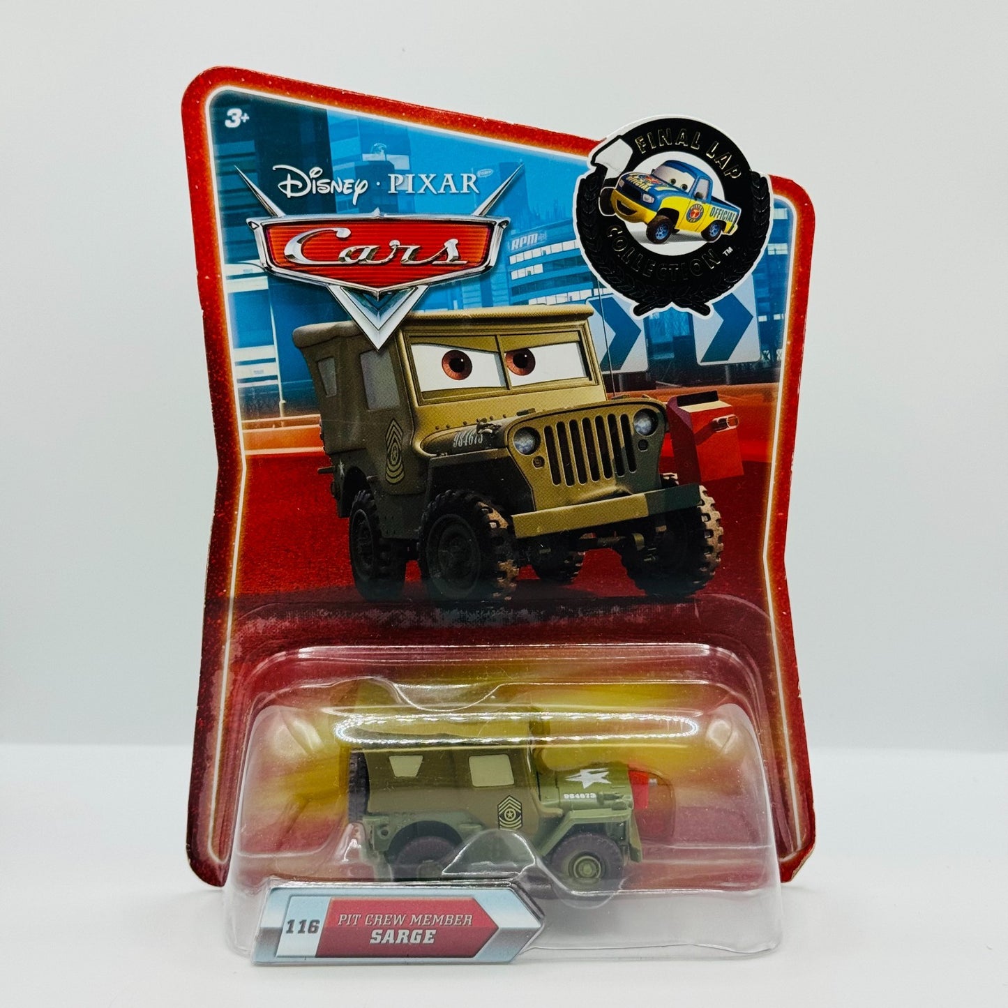 Disney Pixar Cars - PIT CREW MEMBER SARGE Final Lap 2010 - 1:55 Diecast