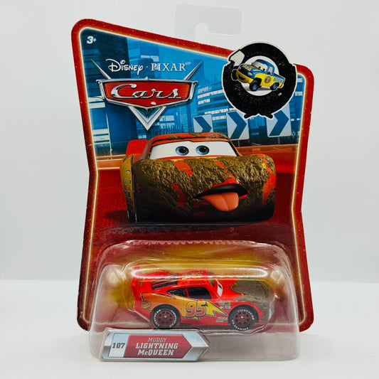 Disney Pixar Cars - MUDDY LIGHTNING MCQUEEN Final Lap 2010 - 1:55 Diecast
