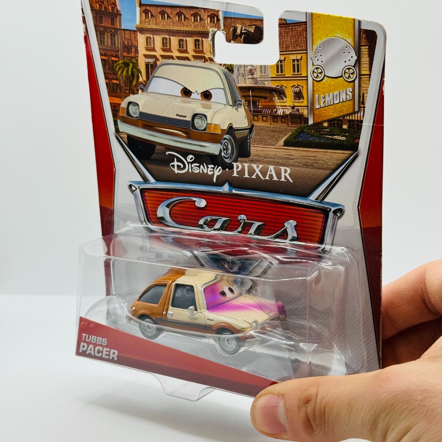 Disney Pixar Cars - TUBBS PACER WITH PAINT SPRAY ERROR Lemons 2013 -1:55 Diecast