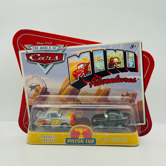 Disney Pixar Cars - Mini Adventures DARRELL CARTRIP & BOB CUTLASS - Piston Cup