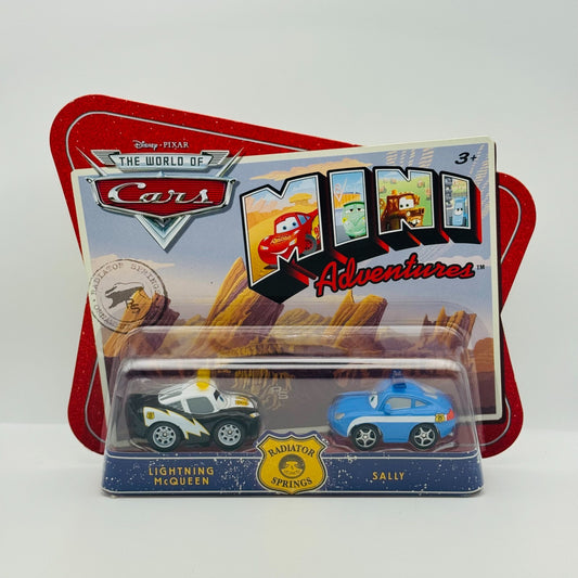 Disney Pixar Cars - Mini Adventures MCQUEEN & SALLY - Radiator Springs Police