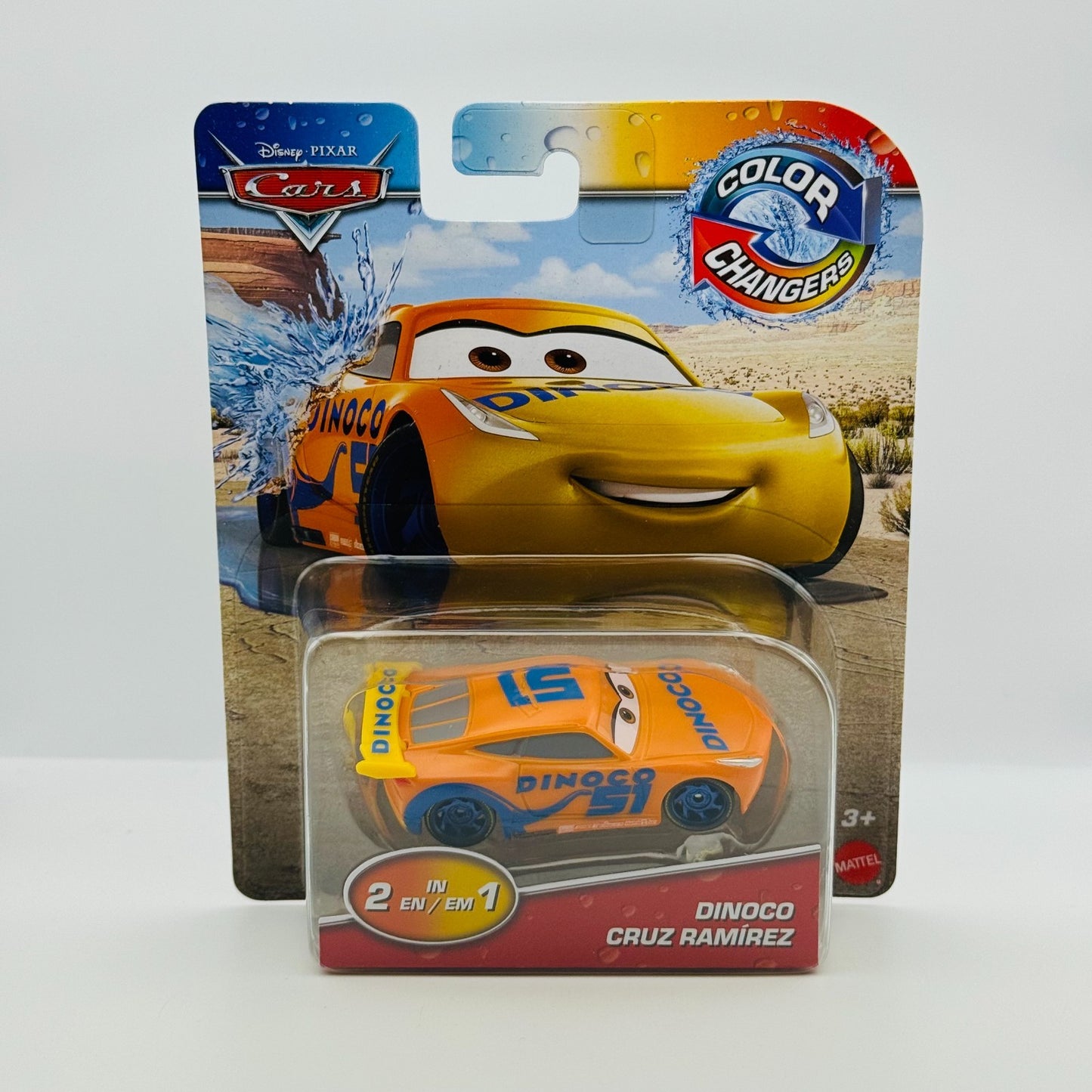 Disney Pixar Cars - COLOR CHANGERS DINOCO CRUZ RAMIREZ - 1:55 Scale