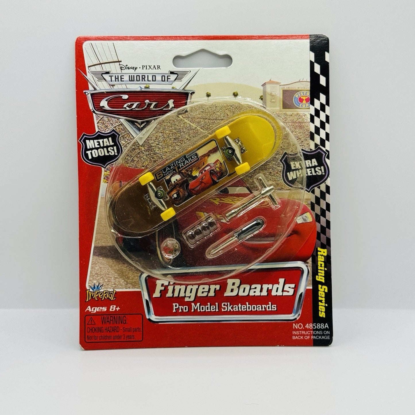 Disney Pixar Cars - FINGER BOARDS SKATEBOARD Pro Model - Imperial 2009
