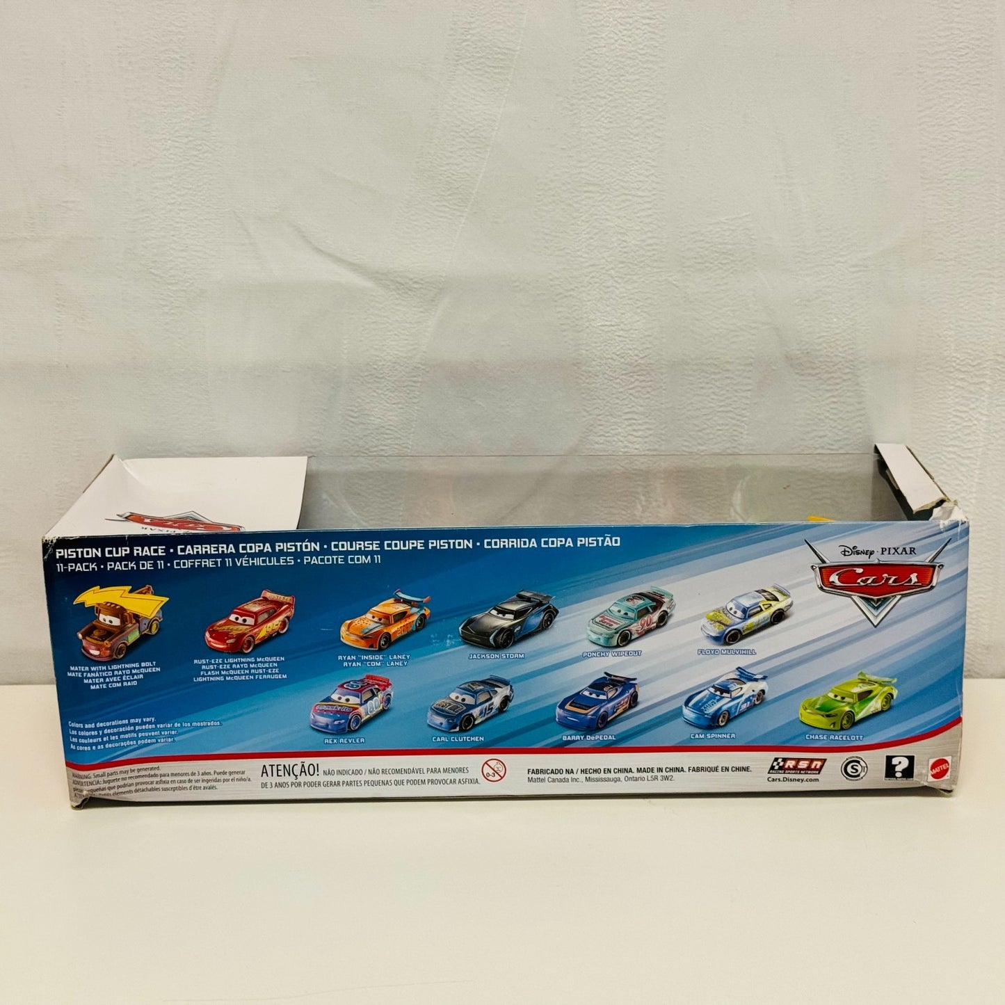 Disney Pixar Cars - PISTON CUP RACE 11-PK *CHINA* CARL CLUTCHEN CAM 1:55 Diecast