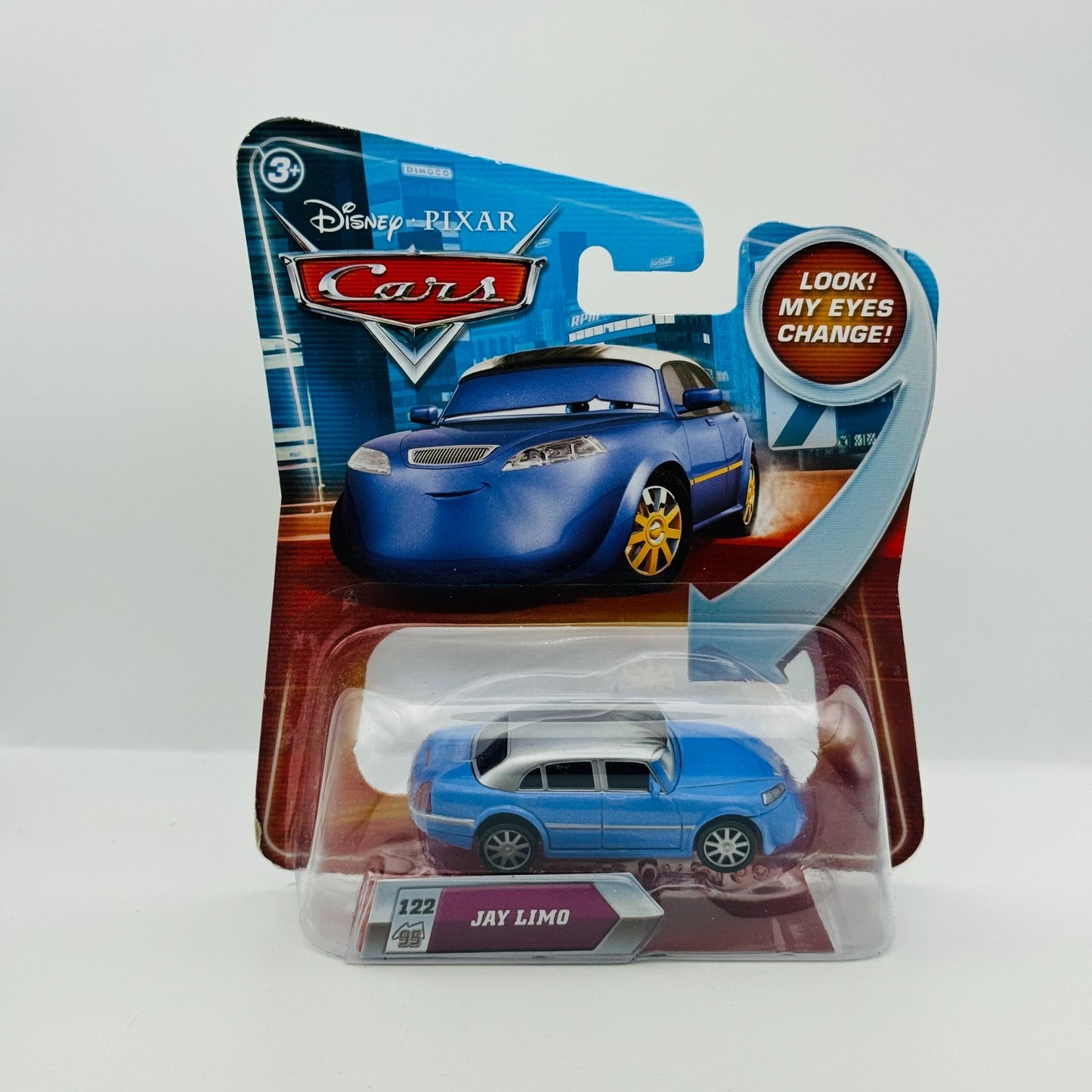 Disney Pixar Cars - LENTICULAR JAY LIMO My Eyes Change 2010 - 1:55 Diecast