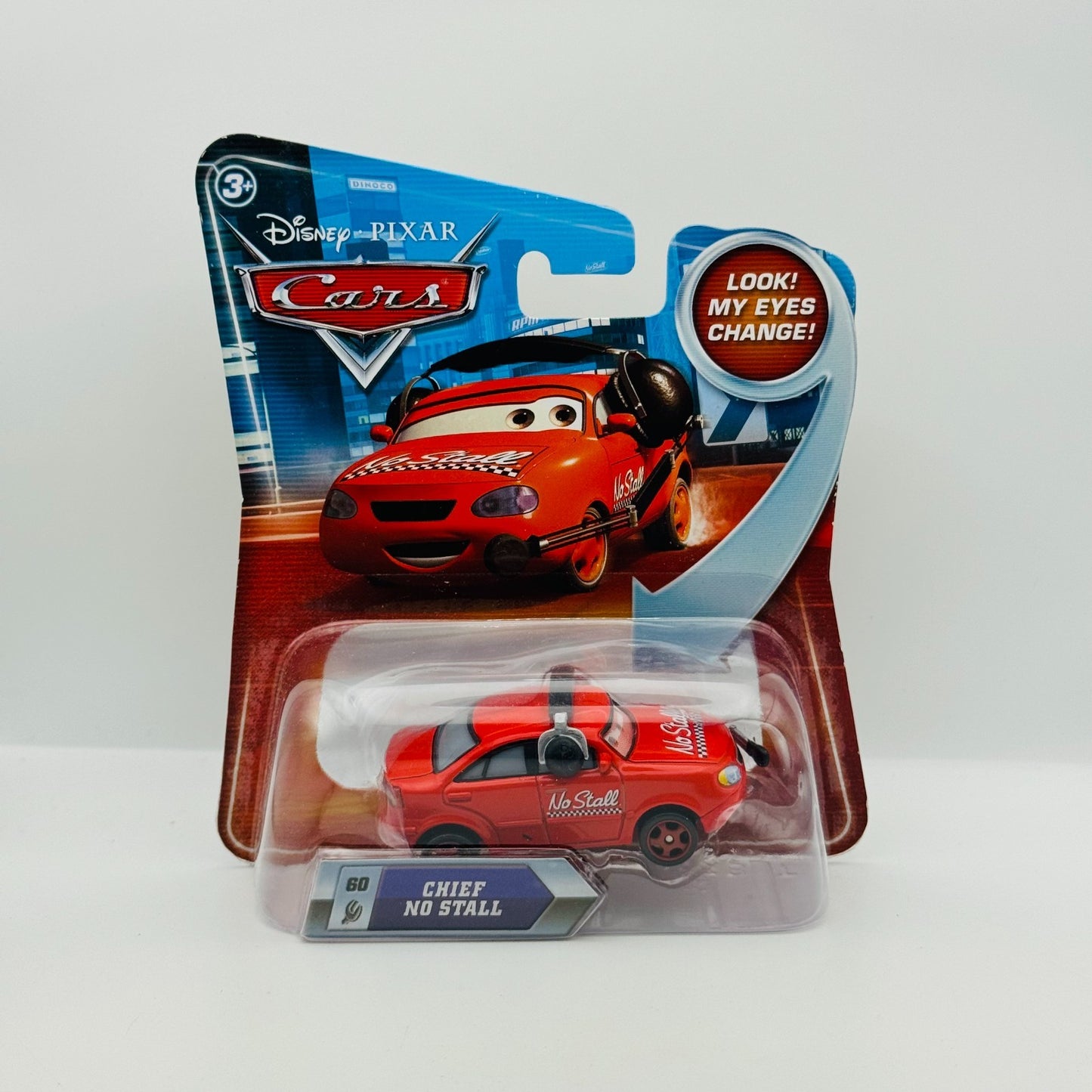 Disney Pixar Cars - LENTICULAR CHIEF NO STALL ROMAN Eyes Change - 1:55 Diecast