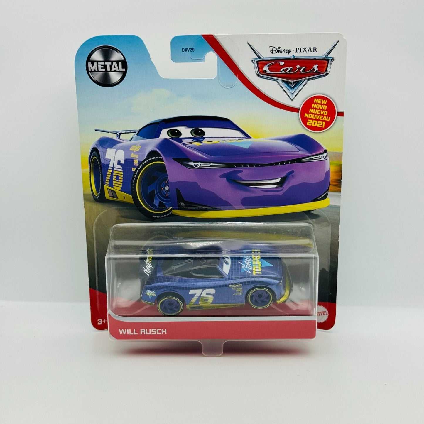 Disney Pixar Cars - VINYL TOUPEE WILL RUSCH Next Gen 2021 - 1:55 Diecast