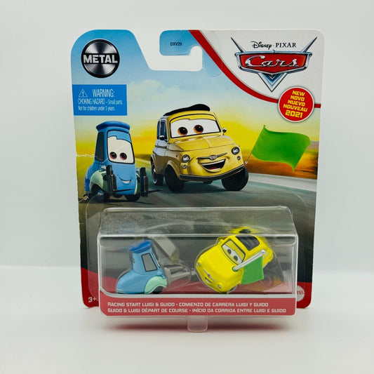 Disney Pixar Cars - RACING START LUIGI & GUIDO GREEN FLAG 2021 - 1:55 Diecast