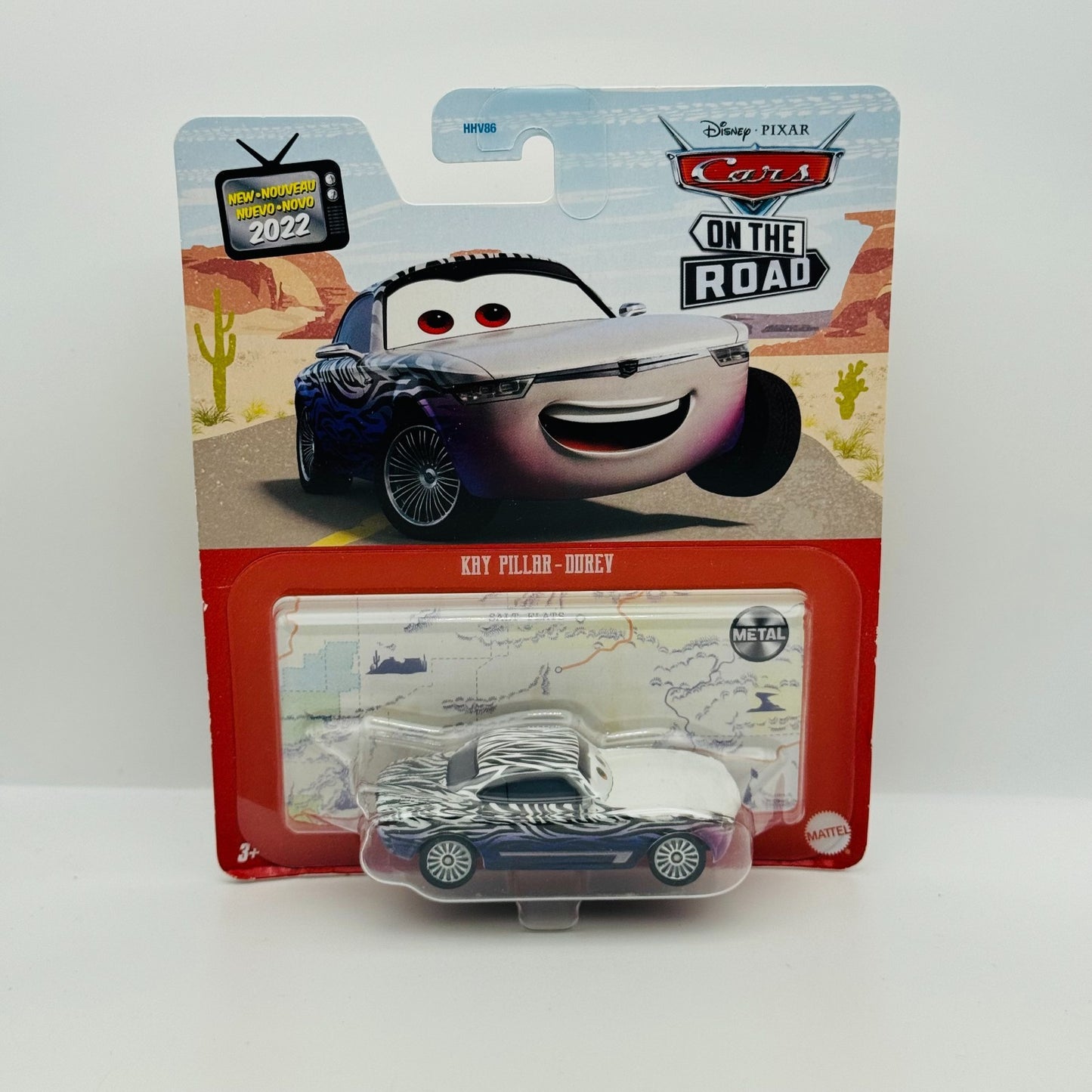 Disney Pixar Cars - KAY PILLAR-DUREV Cars On The Road 2022 - 1:55 Diecast