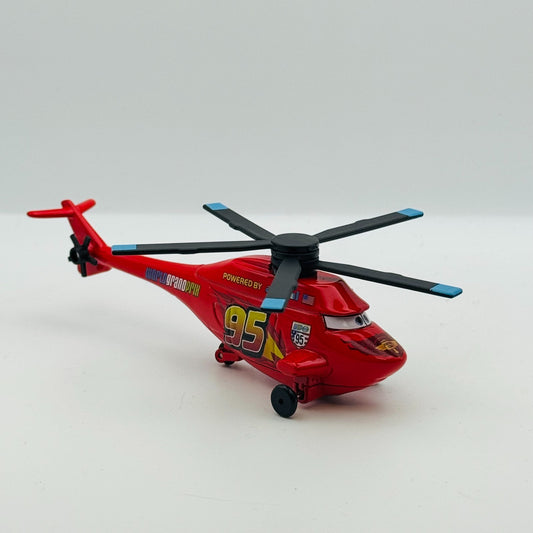 Disney Pixar Cars - TEAM MCQUEEN HELICOPTER CARS 2 Custom - 1:55 Diecast